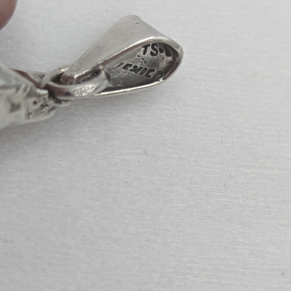 Taxco 925 Conch Shell Pendant 3.5" - Picture 3 of 9